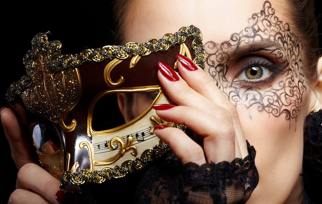 Gorgeous Woman in Mask
